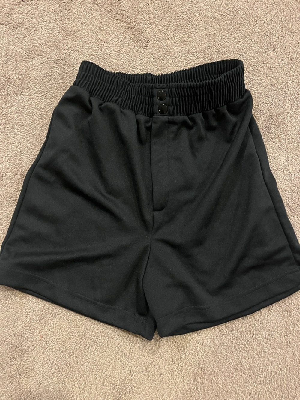 Augusta Sportswear Black Athletic Elastic-Waist Shorts back pocket